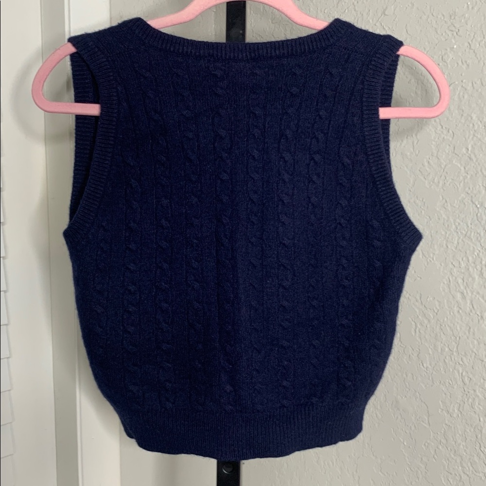 Brandy melville wool cashmere blend sweater vest small - Picture 3 of 6